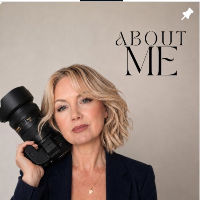 About Me - Jennifer Fouché with camera